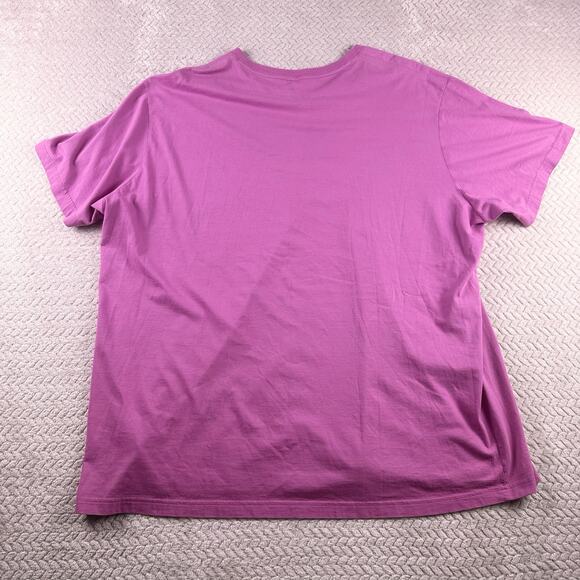 Psycho Bunny Pink Mens 3XL Classic V-Neck T-shirt Plum Ice Purple Robert Godley - Picture 5 of 11